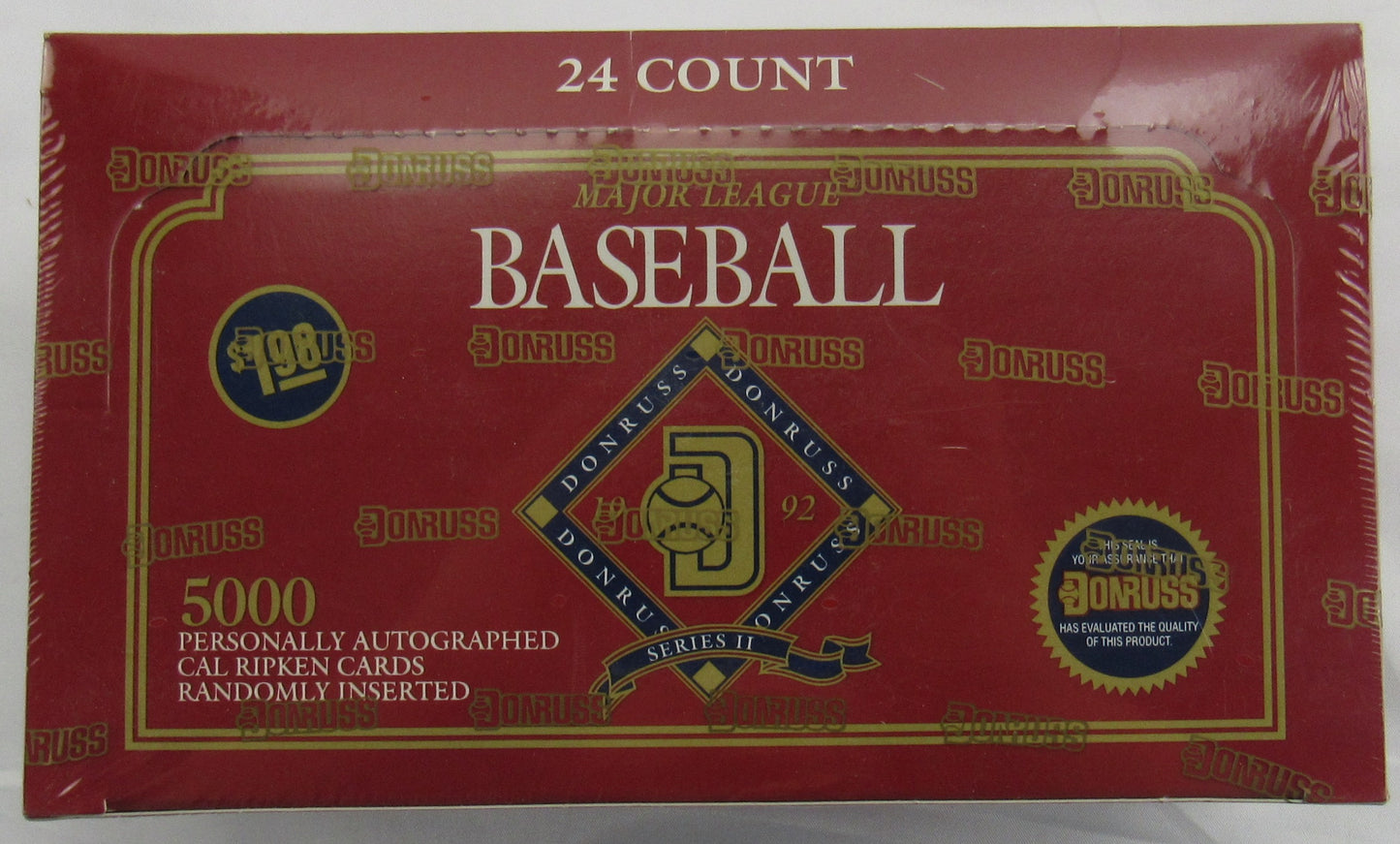 1992 Donruss Series II Baseball Wax Box - Jumbo Box / 24ct - Find Cal Ripken Auto