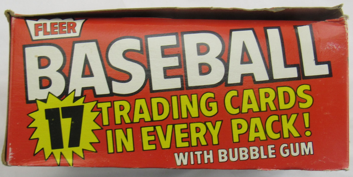 1981 Fleer Baseball Wax Box - 38 Pack Box - Clean Fresh Box