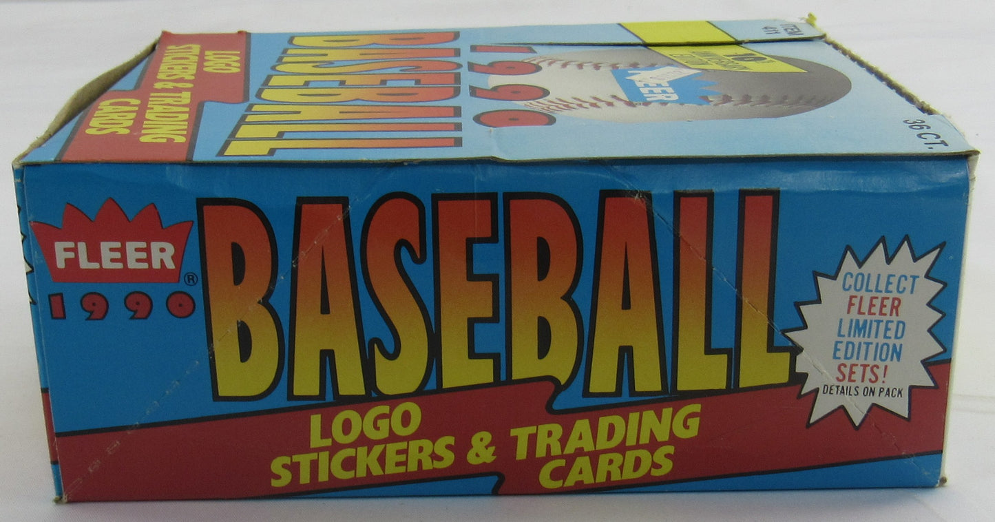 1990 Fleer Baseball Wax Pack Box
