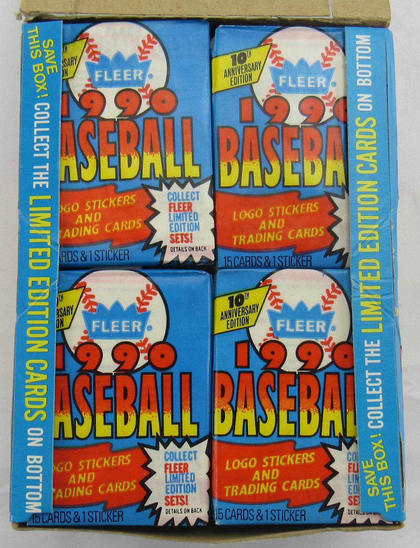 1990 Fleer Baseball Wax Pack Box