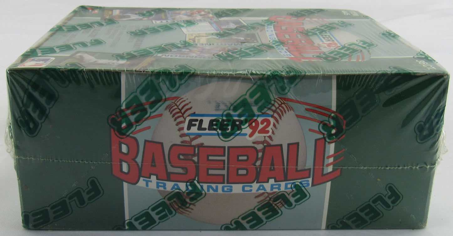 1992 Fleer Baseball Wax Pack Box