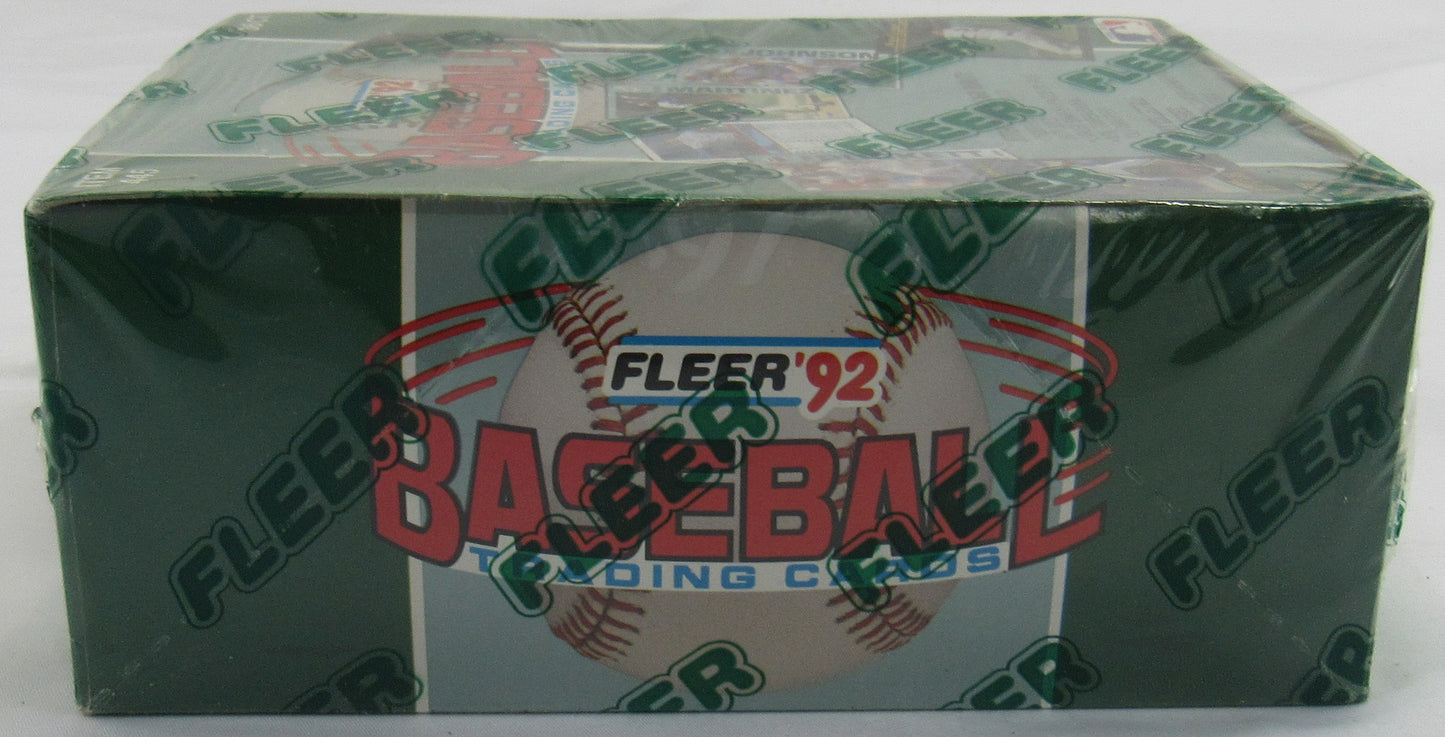 1992 Fleer Baseball Wax Pack Box