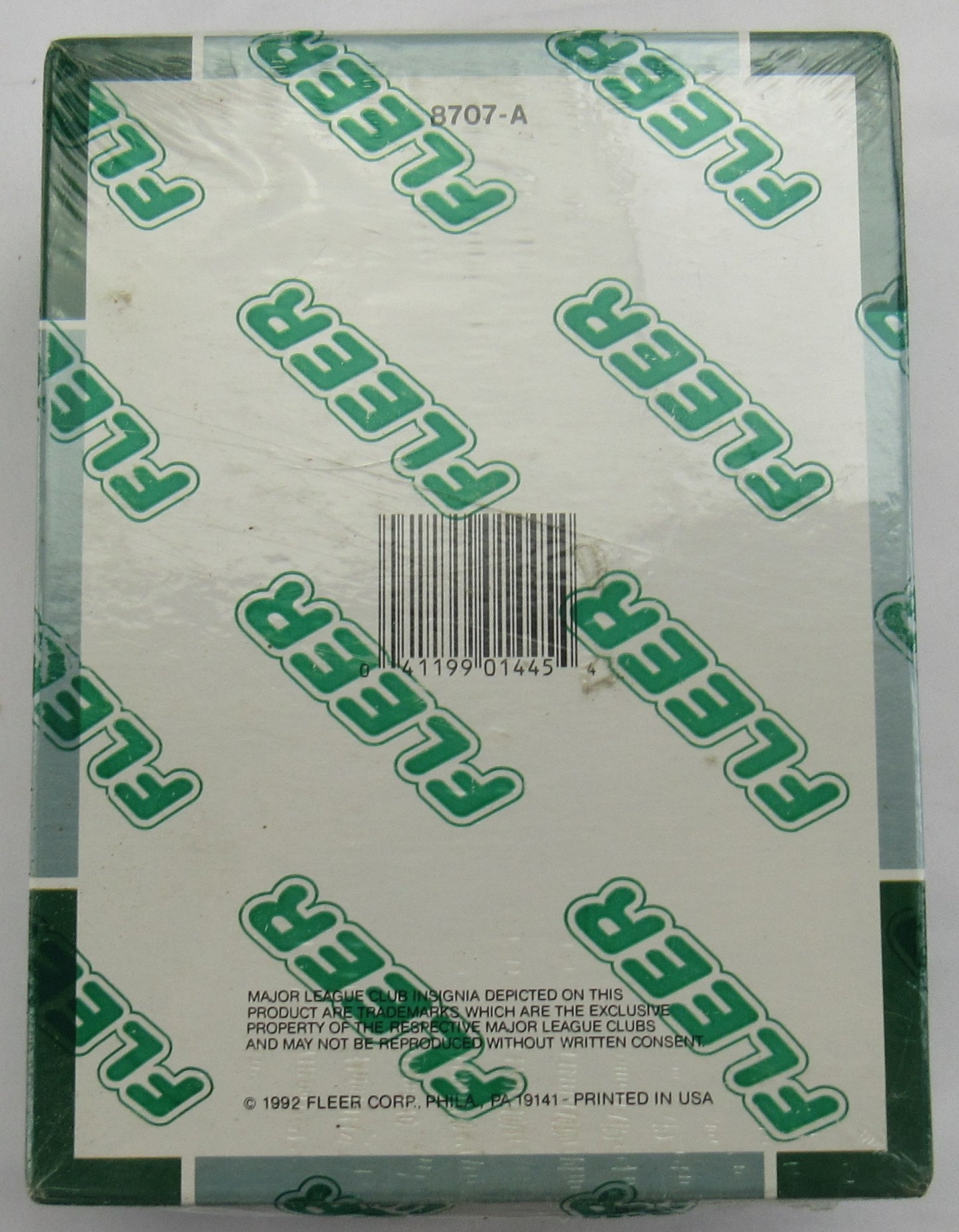 1992 Fleer Baseball Wax Pack Box