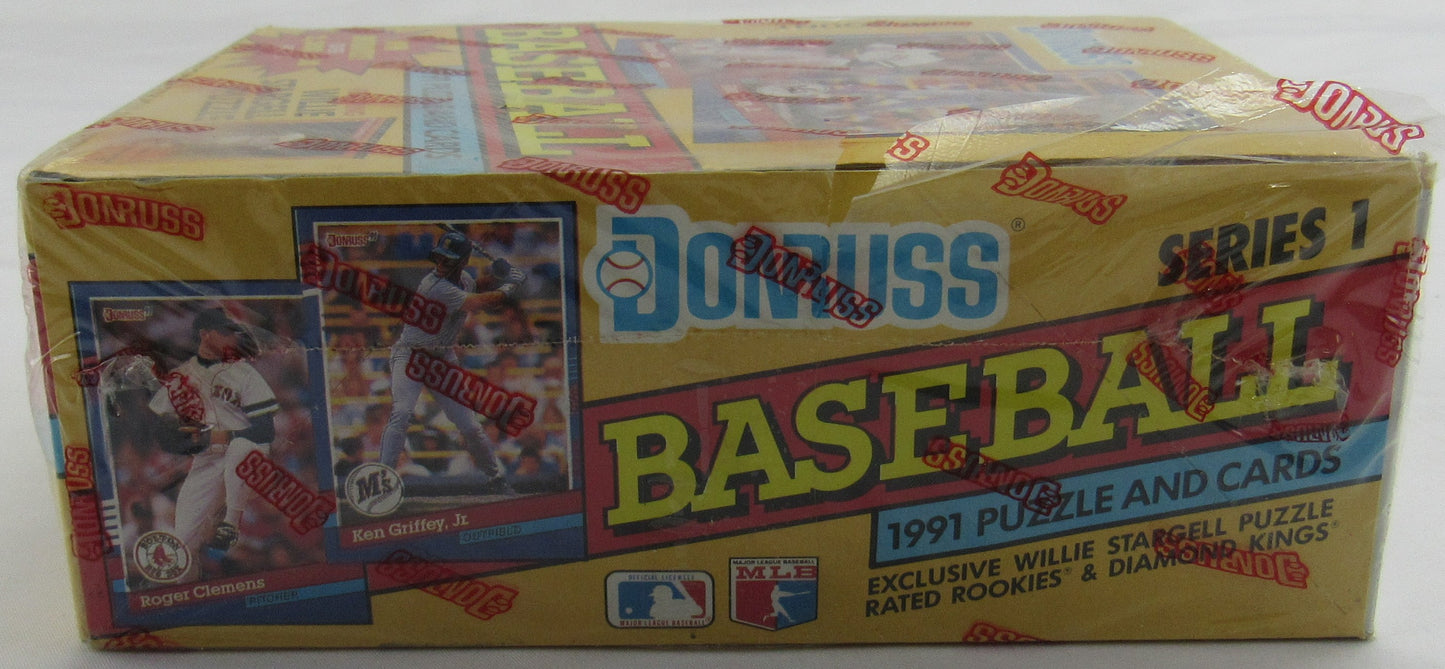 1991 Donruss Baseball Wax Pack Box