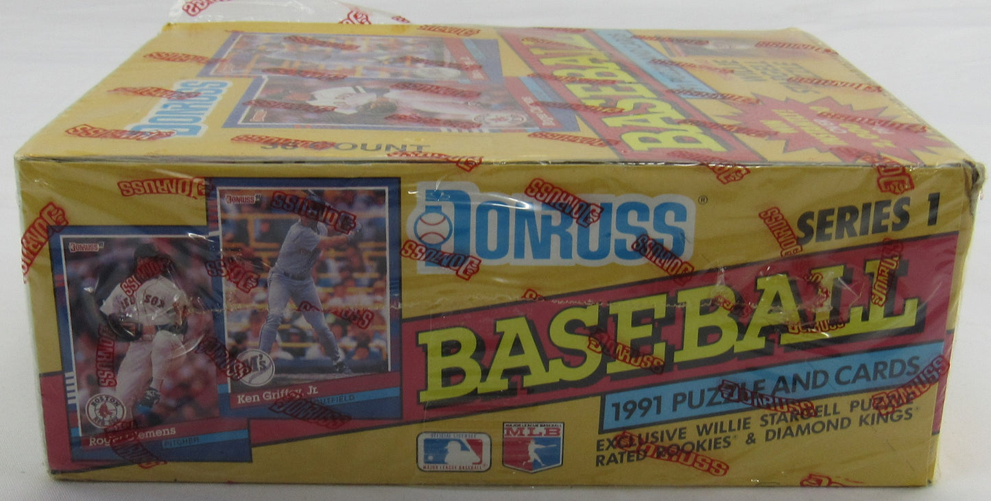 1991 Donruss Baseball Wax Pack Box