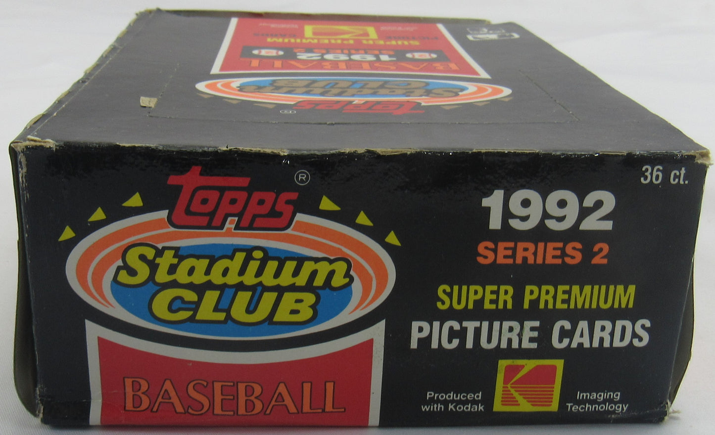 1992 Topps Stadium Club Baseball Wax Series 2 Pack Box