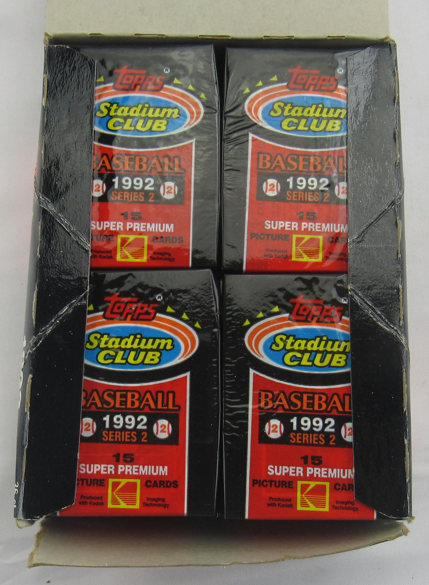 1992 Topps Stadium Club Baseball Wax Series 2 Pack Box