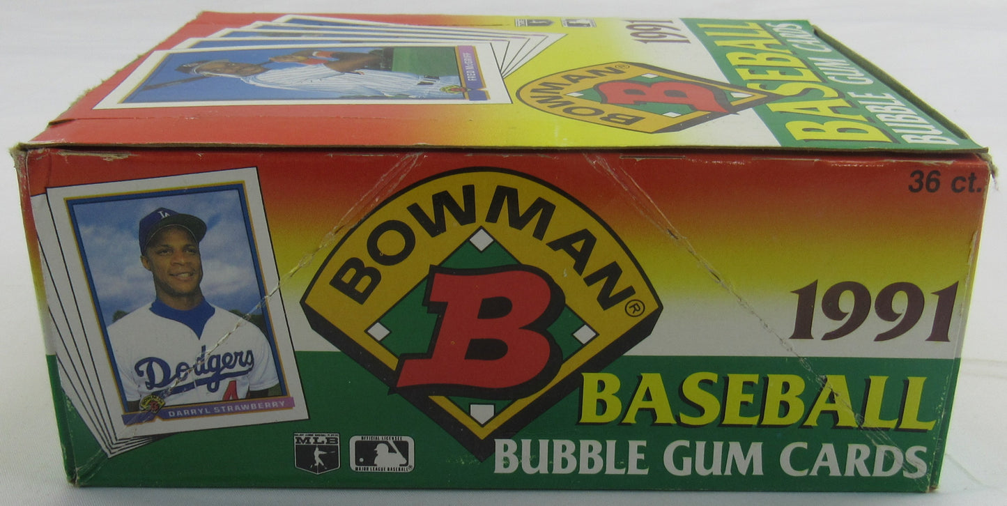 1991 Bowman Baseball Wax Pack Box