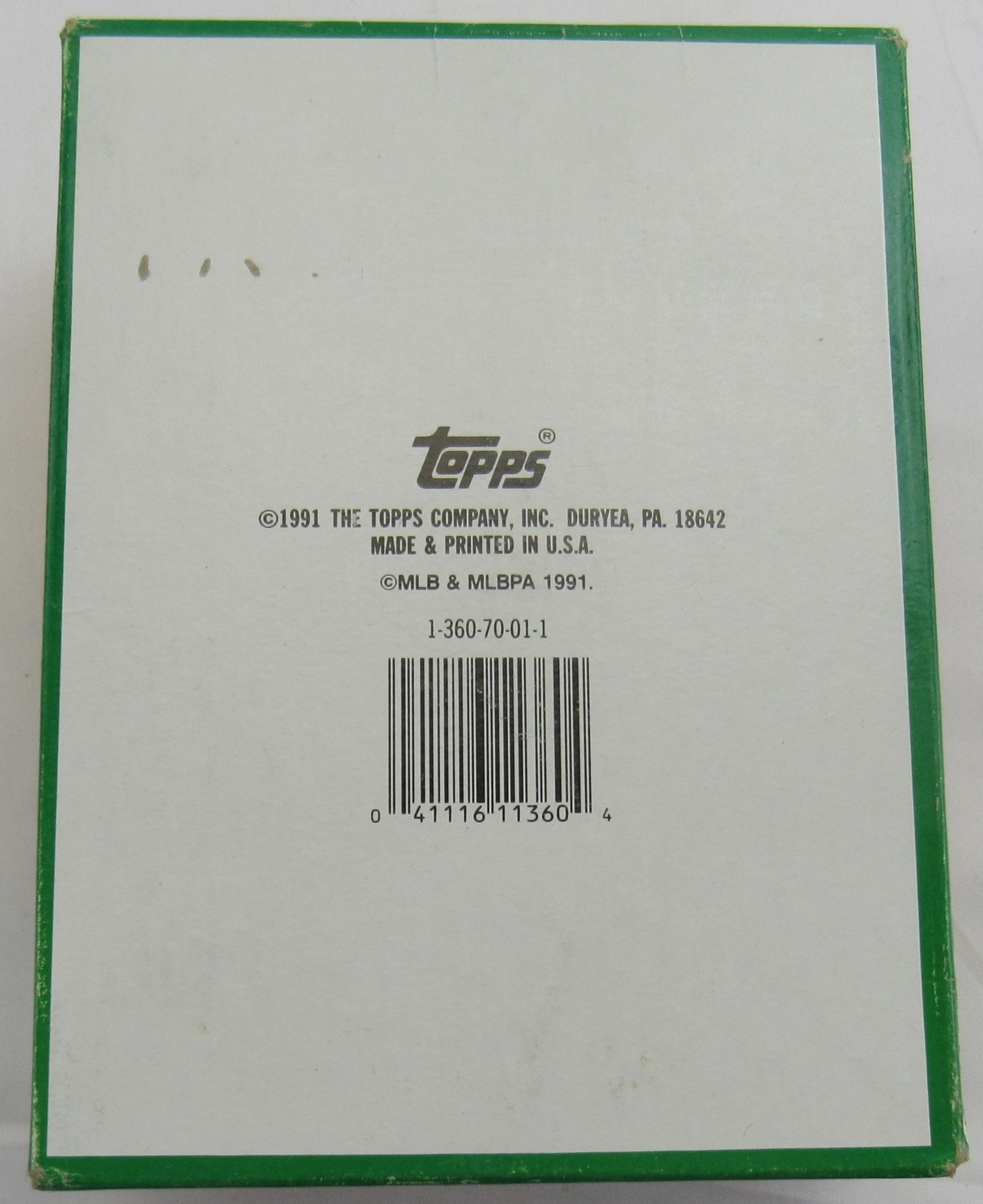 1991 Bowman Baseball Wax Pack Box