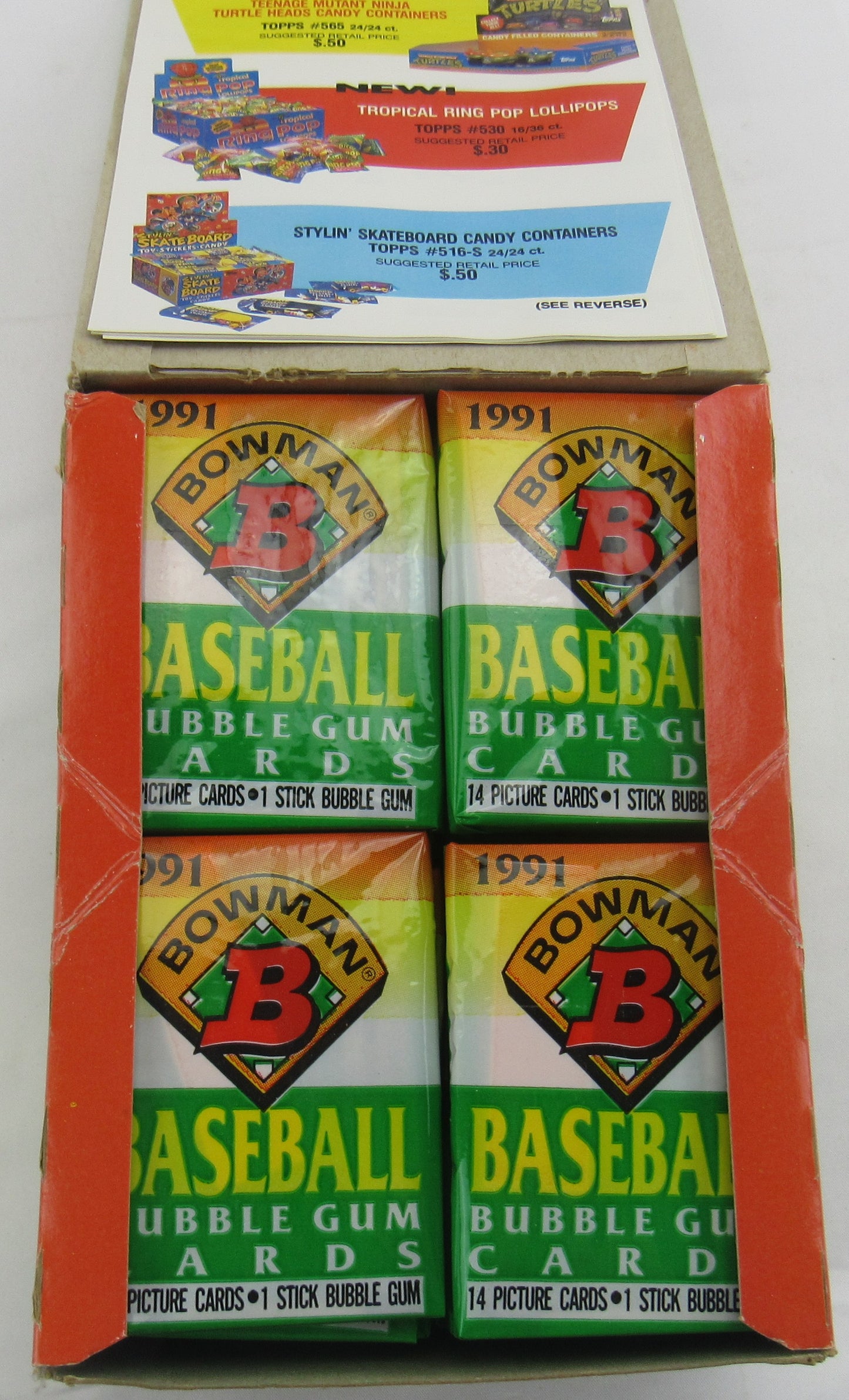 1991 Bowman Baseball Wax Pack Box
