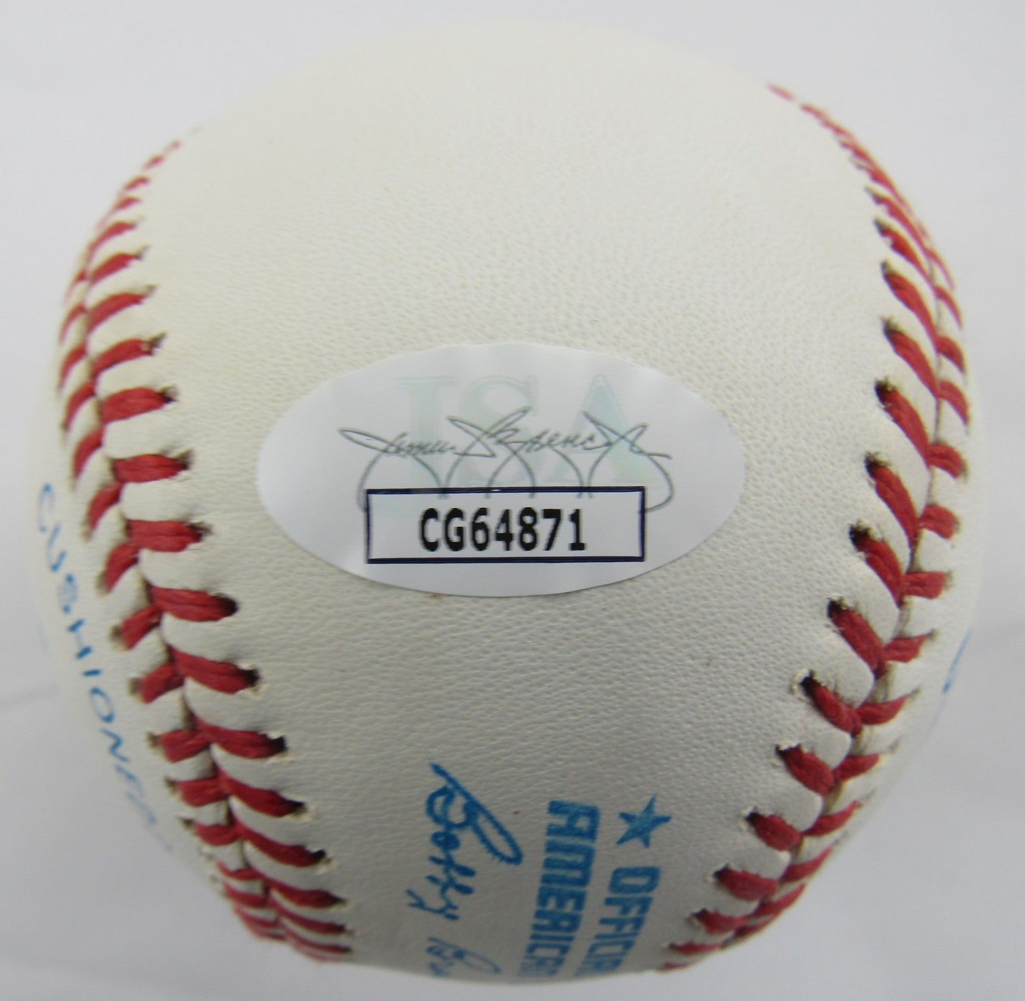 Johnny Mize Signed Auto Rawlings Baseball JSA CG64871