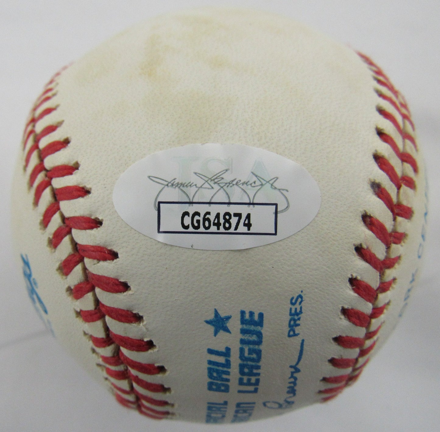 Jose Canseco Signed Auto Rawlings Baseball JSA CG64874