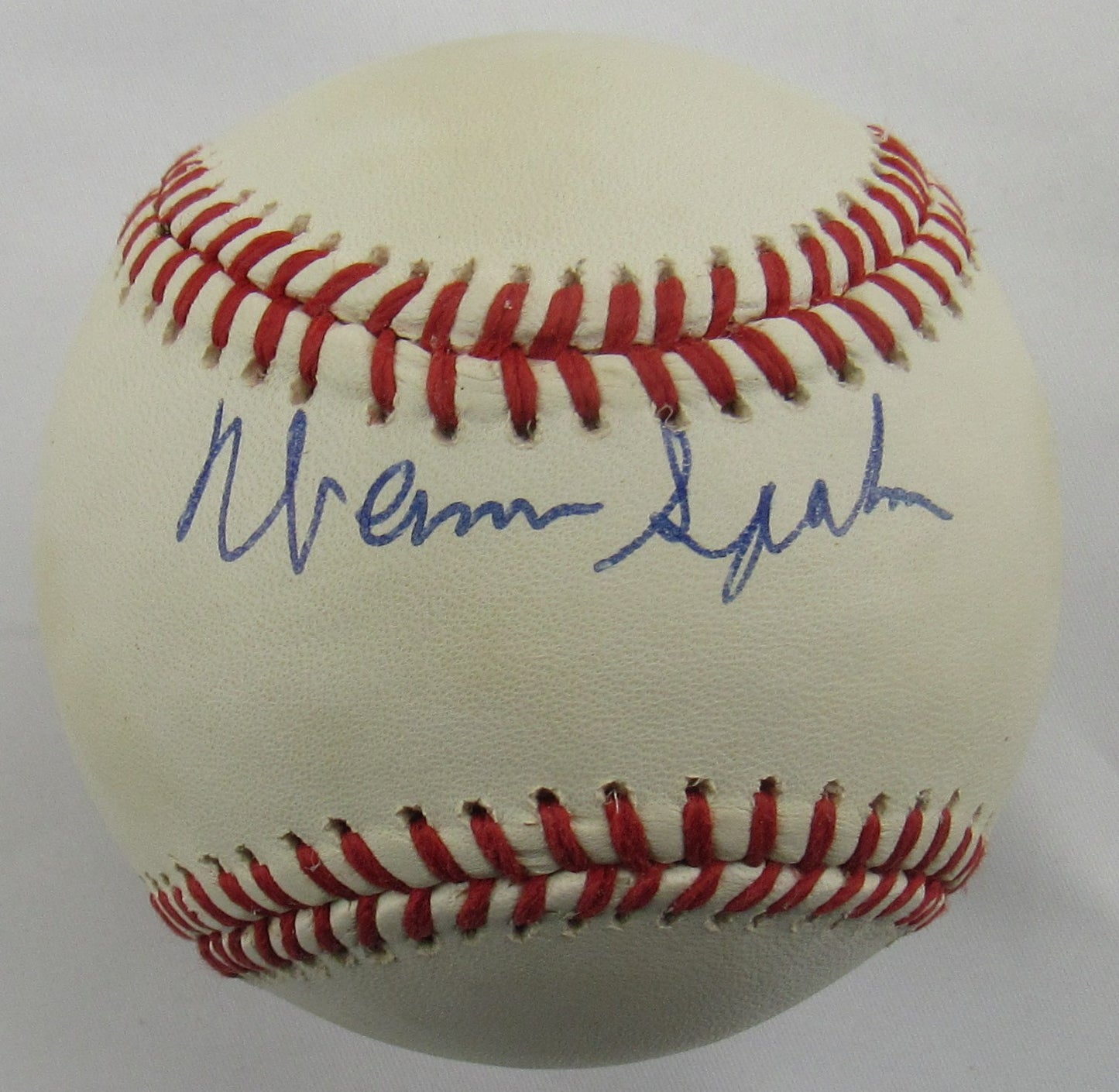 Warren Spahn Signed Auto Rawlings Baseball JSA CG64877