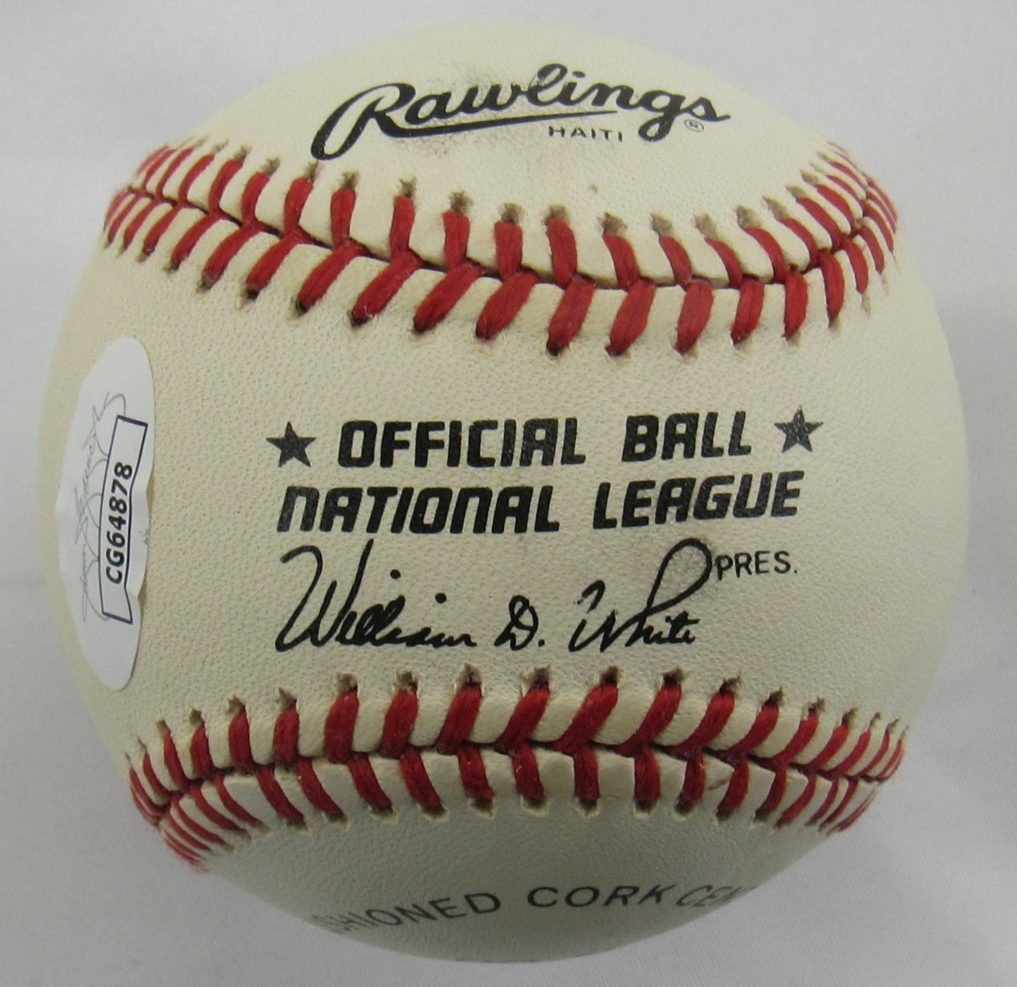 Eddie Mathews Signed Auto Rawlings Baseball JSA CG64878