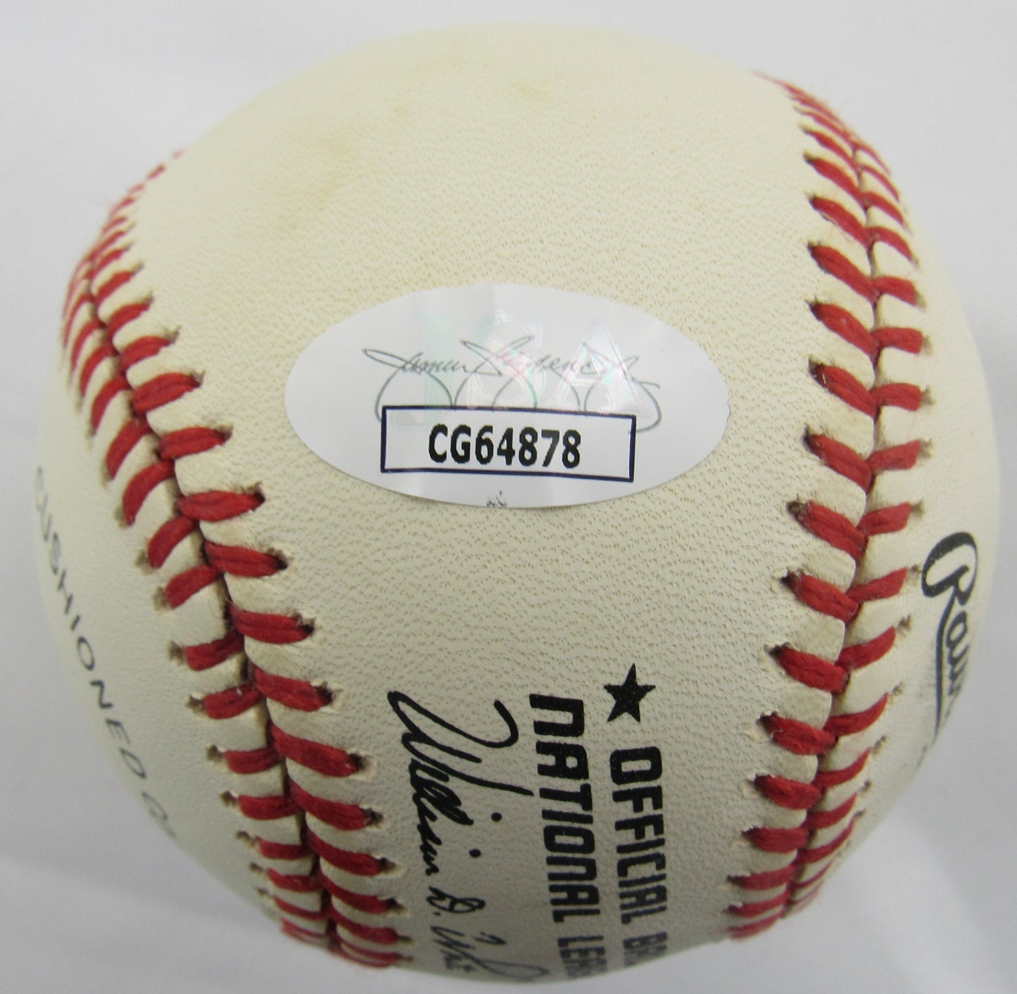 Eddie Mathews Signed Auto Rawlings Baseball JSA CG64878