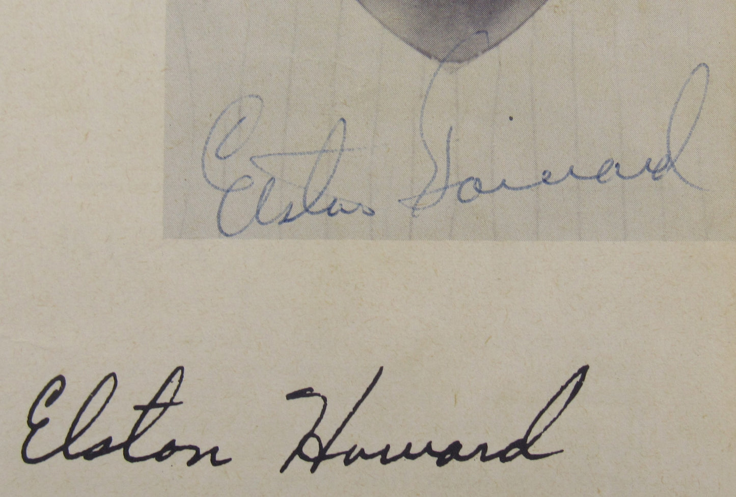Elston Howard Jerry Coleman Signed Auto Program Page JSA CG64891
