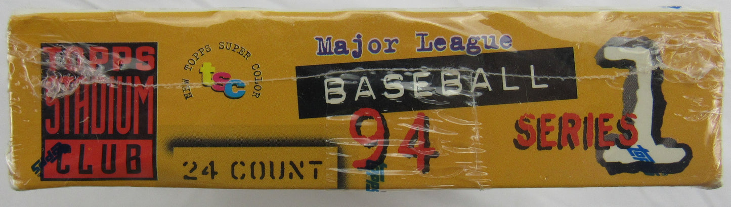 1994 Topps Stadium Club Baseball Series 1 Wax Box