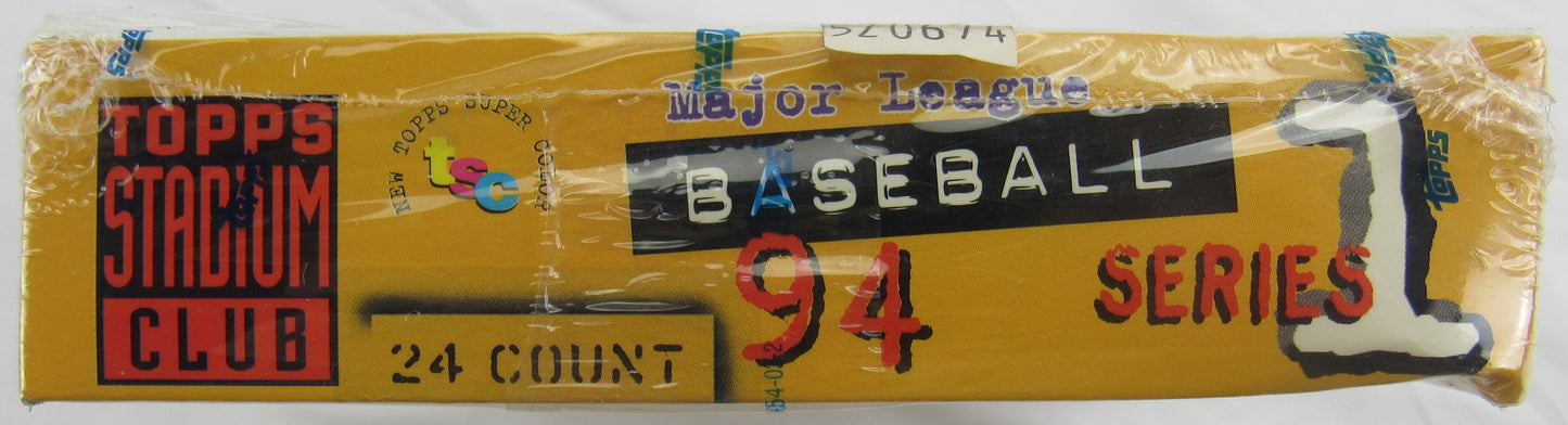 1994 Topps Stadium Club Baseball Series 1 Wax Box