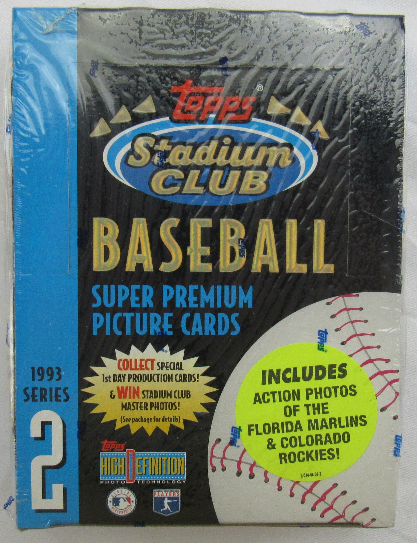 1993 Topps Stadium Club Series 2 Baseball Wax Box - 1st Day Production Inserts