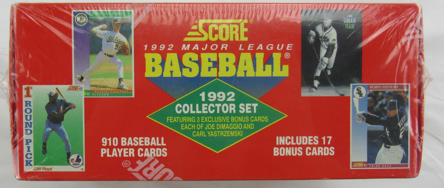 1992 Score Baseball Collector Set Factor Sealed - 910 Cards + 17 Bonus