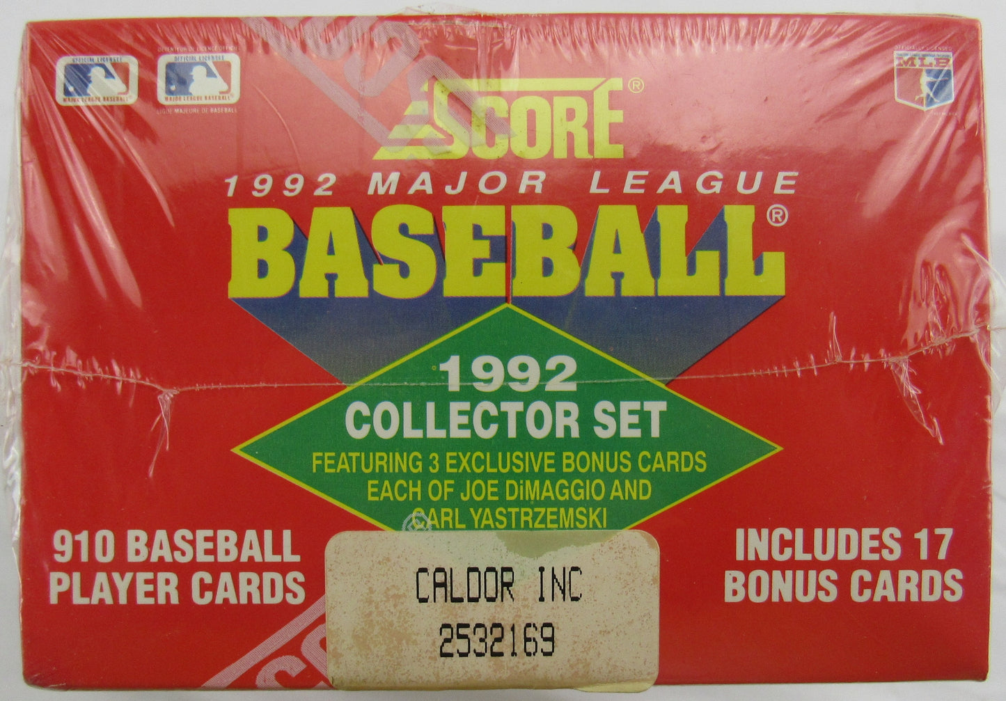 1992 Score Baseball Collector Set Factor Sealed - 910 Cards + 17 Bonus