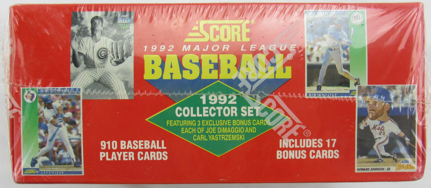 1992 Score Baseball Collector Set Factor Sealed - 910 Cards + 17 Bonus
