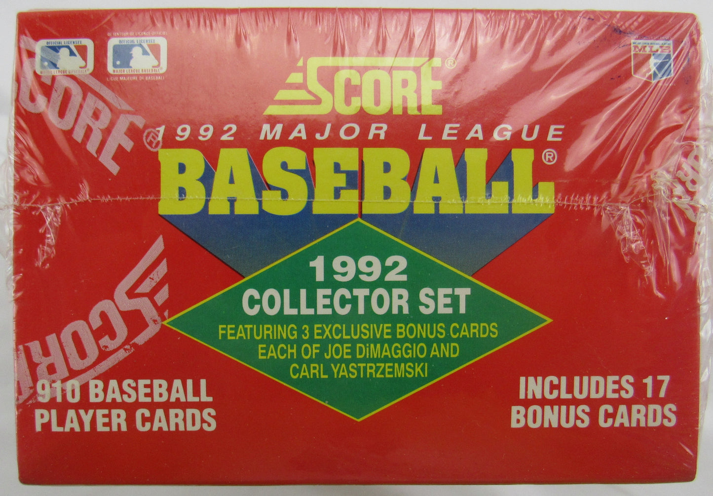 1992 Score Baseball Collector Set Factor Sealed - 910 Cards + 17 Bonus