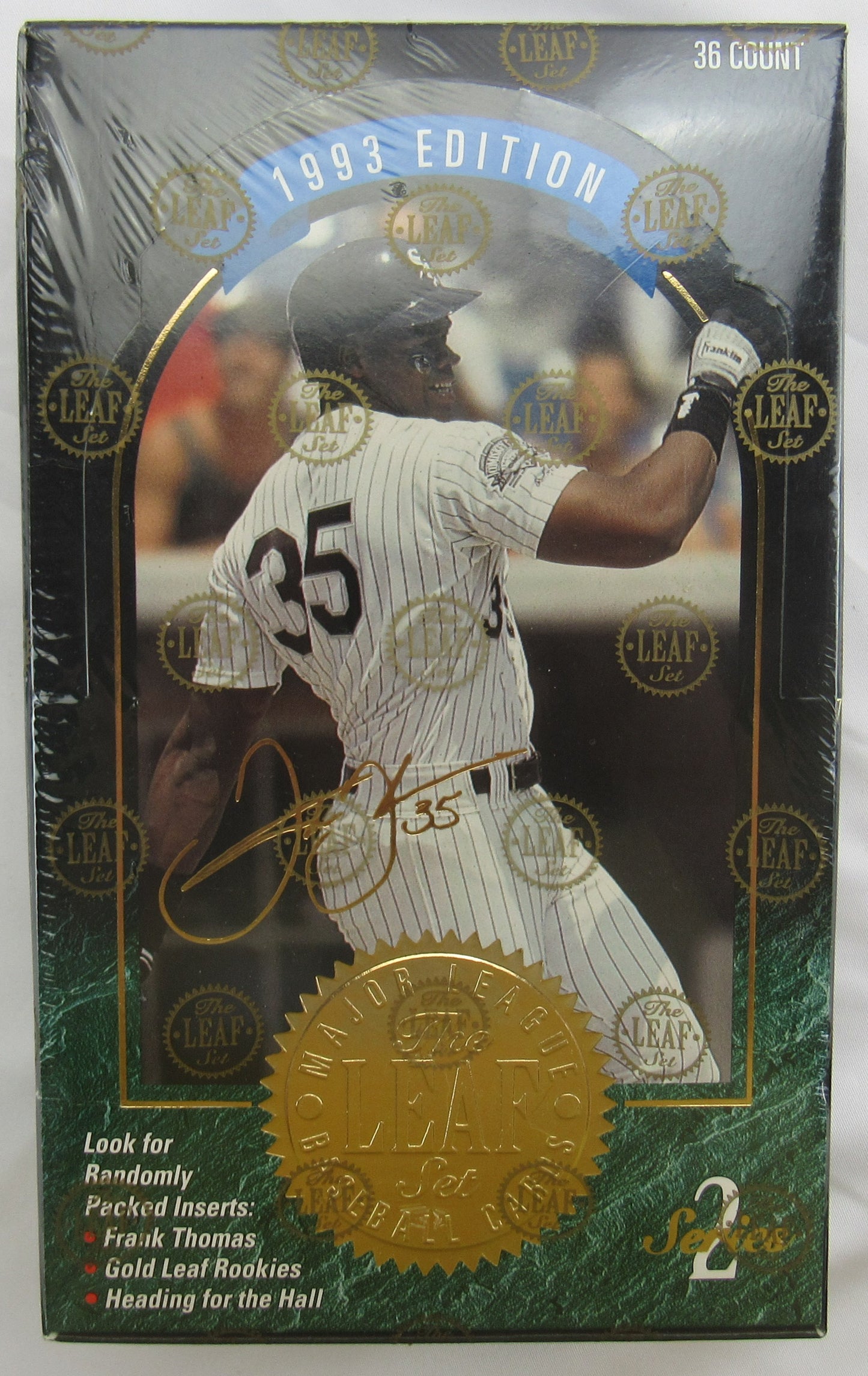 1993 Leaf Series 2 Baseball Factory Sealed Wax Box 36 Packs Gold Leaf Rookies