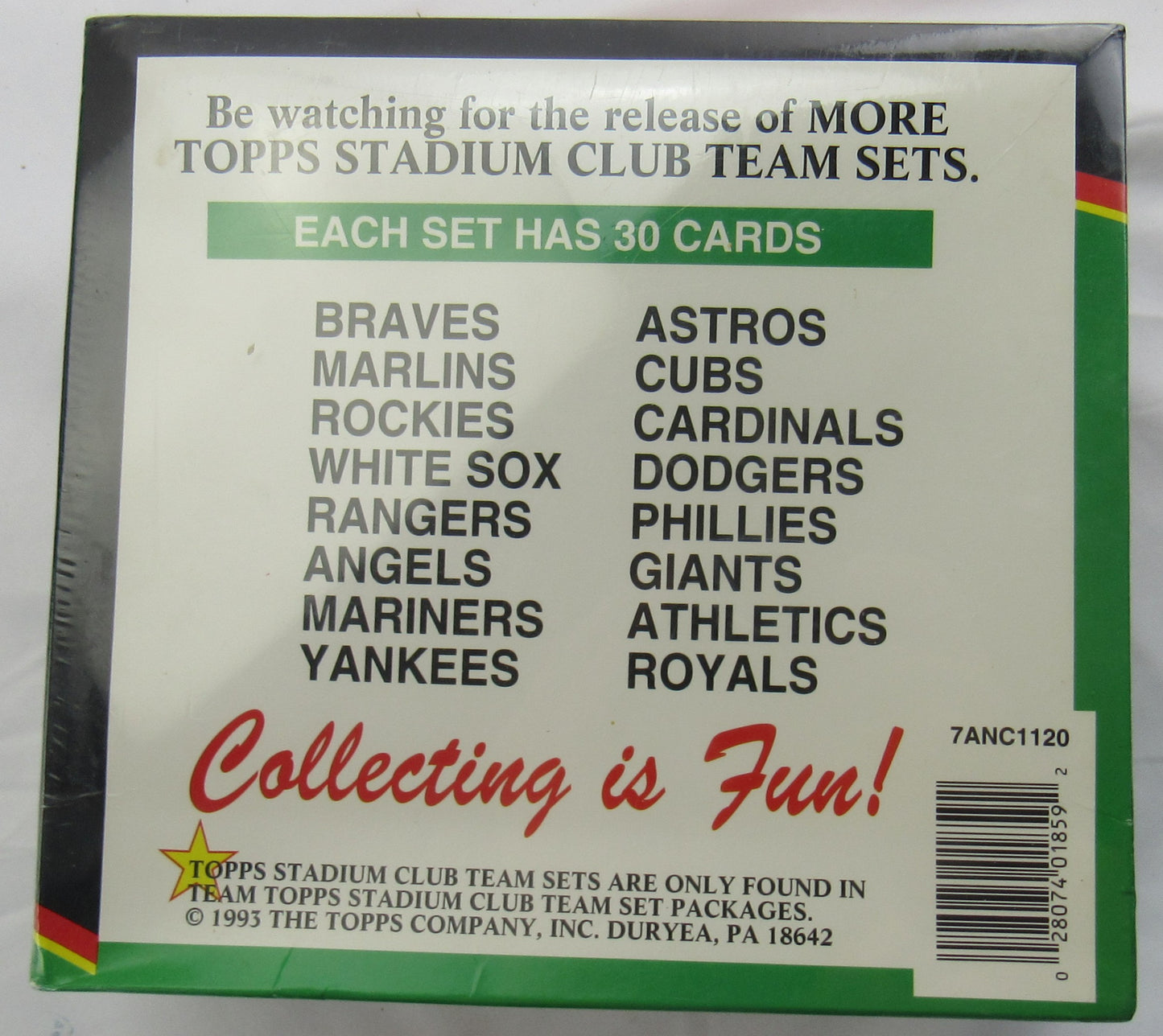 1993 Topps Team Stadium Club FLORIDA MARLINS Premiere Edition Sealed Box 10 Sets