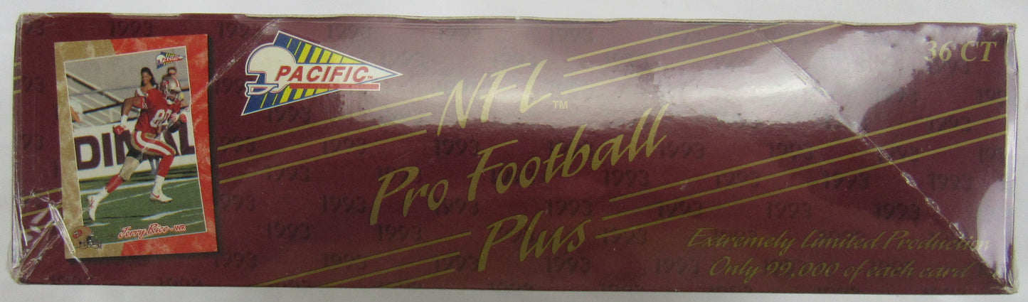 1993 Pacific Plus NFL Pro Football Box with 36 Sealed Packs