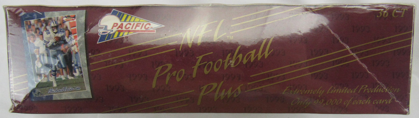 1993 Pacific Plus NFL Pro Football Box with 36 Sealed Packs
