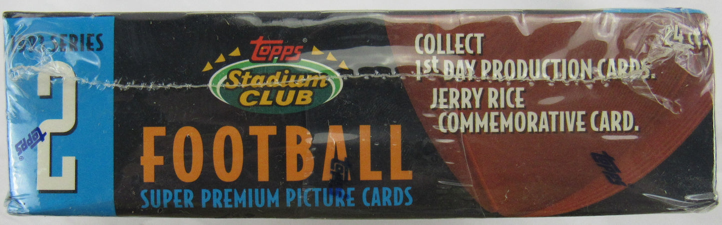 1993 Topps Stadium Club Football Series 2 Wax Box