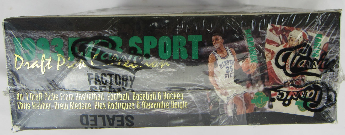 1993 Four Sport Classic Draft Picks Wax Box, Football, Basketball, Autos!