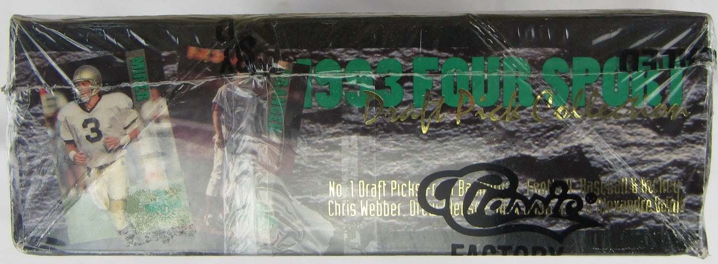 1993 Four Sport Classic Draft Picks Wax Box, Football, Basketball, Autos!
