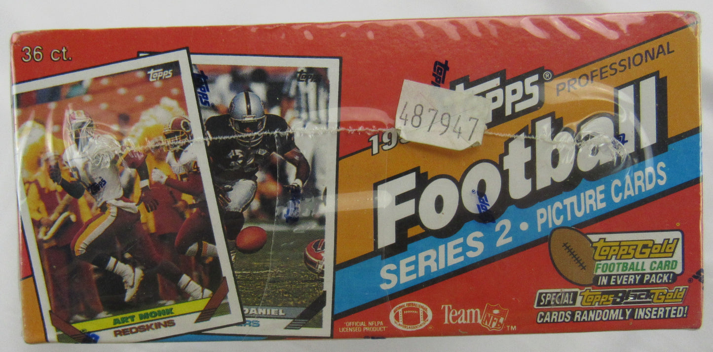 1993 Topps Football Series 2 Factory Sealed Wax Box 36 Packs