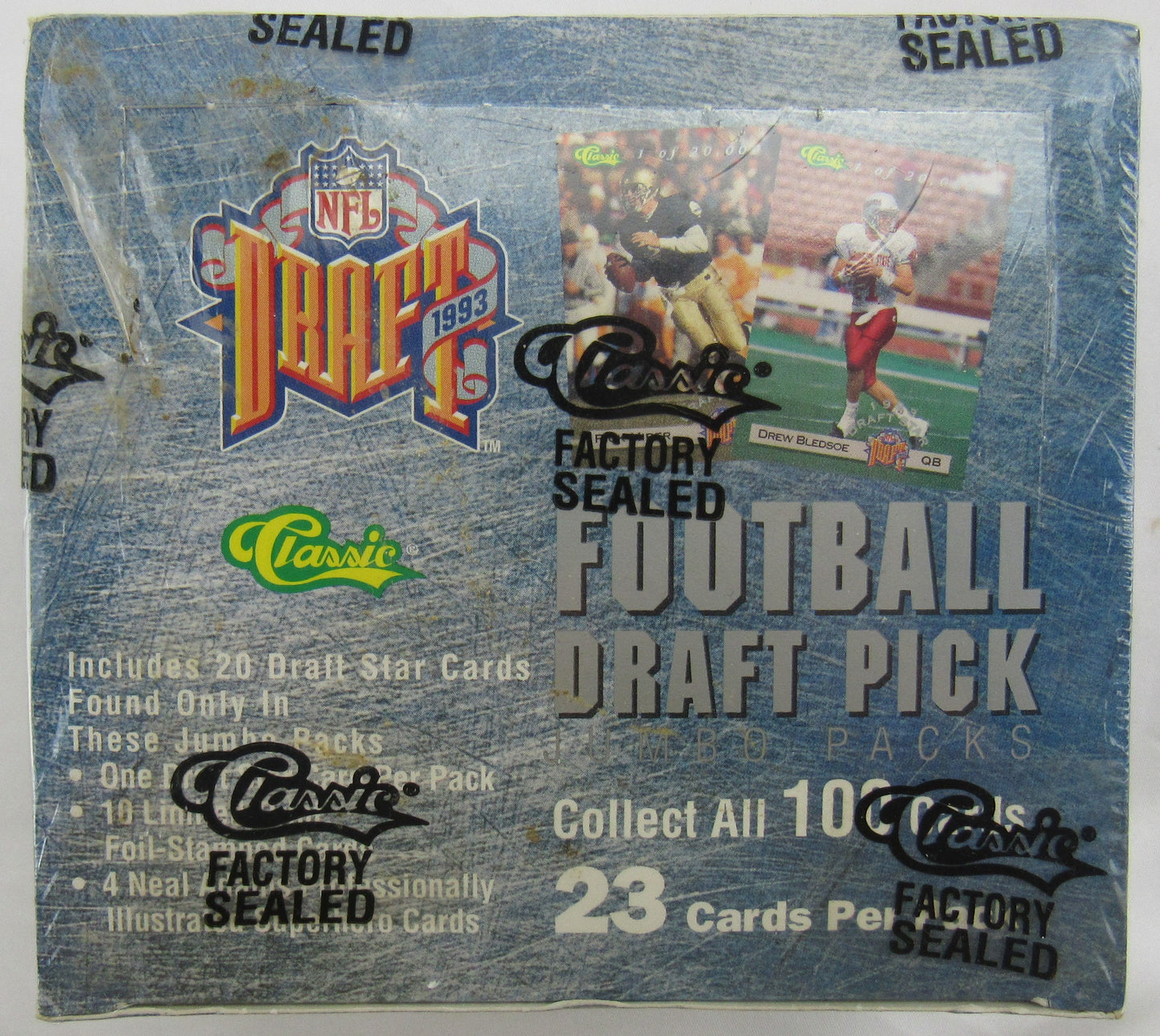 1993 Classic NFL DRAFT PICKS FOOTBALL Wax Packs Factory SEALED BOX!