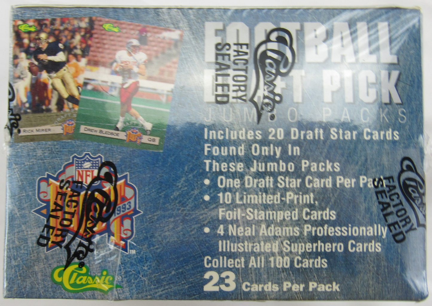 1993 Classic NFL DRAFT PICKS FOOTBALL Wax Packs Factory SEALED BOX!
