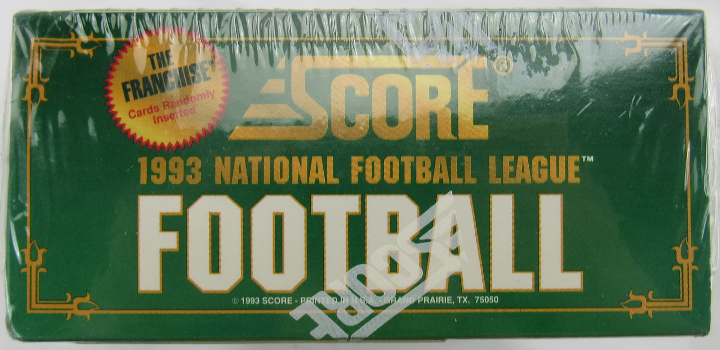 1993 Score Football Box Factory Sealed 36 Wax Packs Bonus Pinnacle Card
