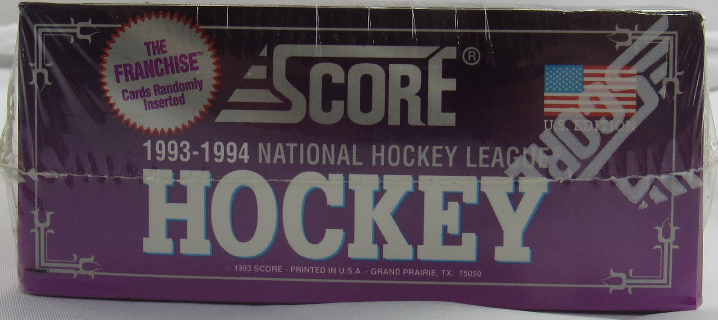 1993-94 Score NHL Hockey Wax Box, Still Sealed!