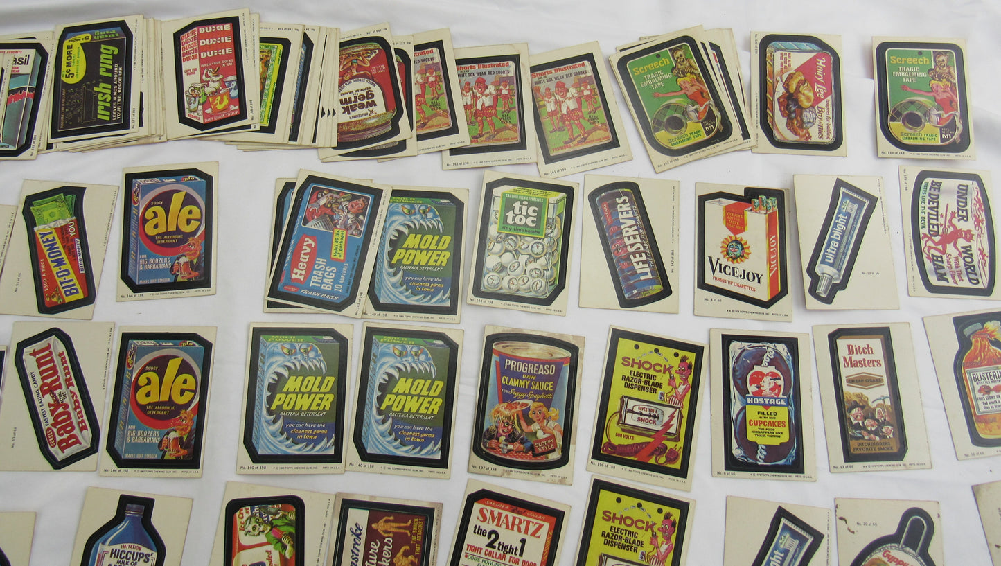1980 Topps Wacky Package Lot - Series 1,2,3 - 175 Card Lot