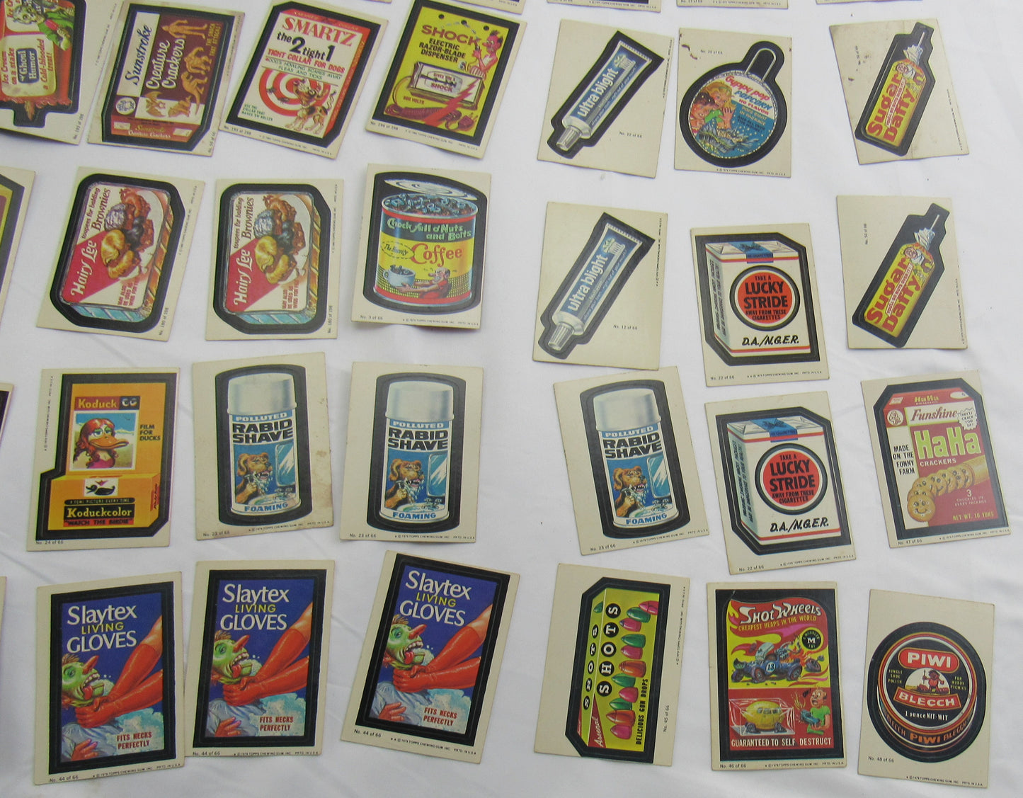1980 Topps Wacky Package Lot - Series 1,2,3 - 175 Card Lot