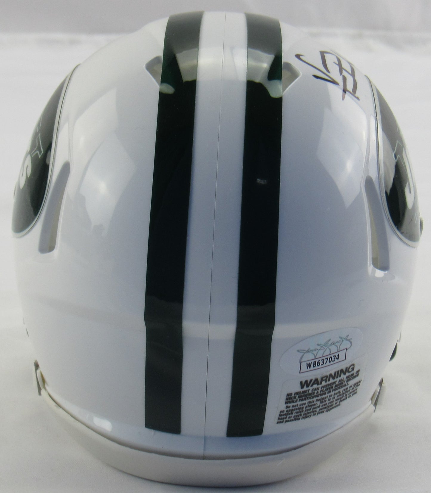 Vinny Testaverde Signed Auto Autograph Jets Mini Helmet JSA Witness