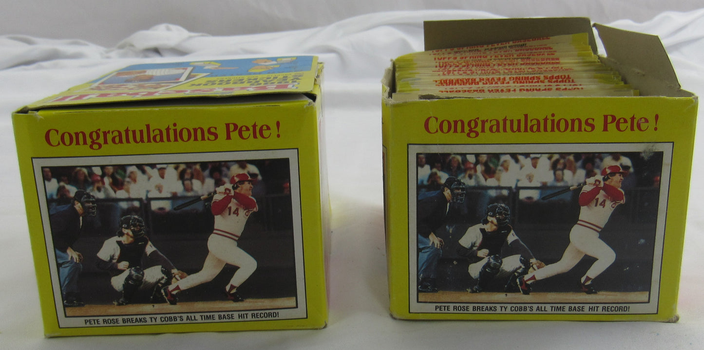 1986 Topps Baseball Yearbook Sticker Box Lot - 150 Sticker Packs+