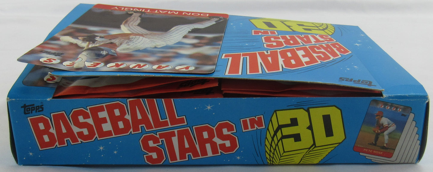1986 Topps Baseball Stars In 3D Factory Box - 24 Packs