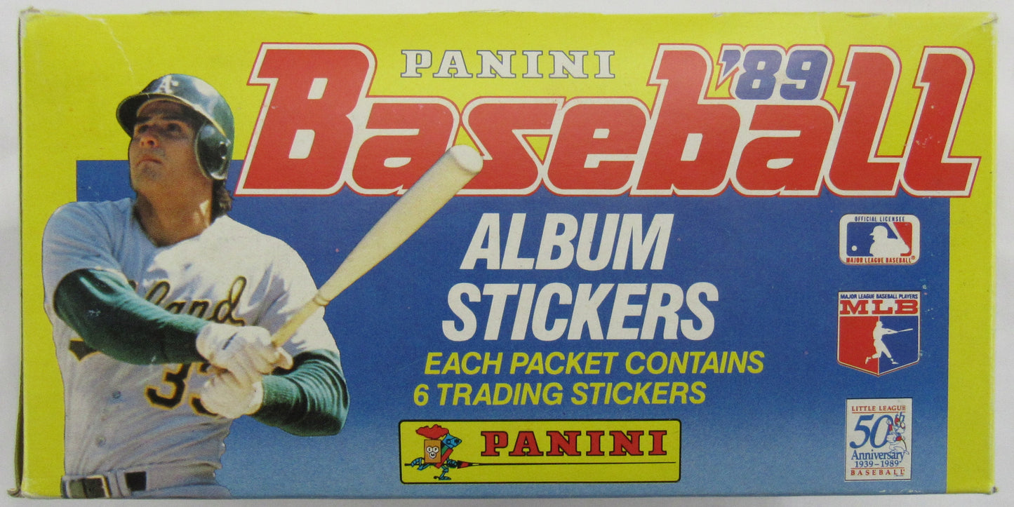 1989 Panini Baseball Album Stickers Factory Box