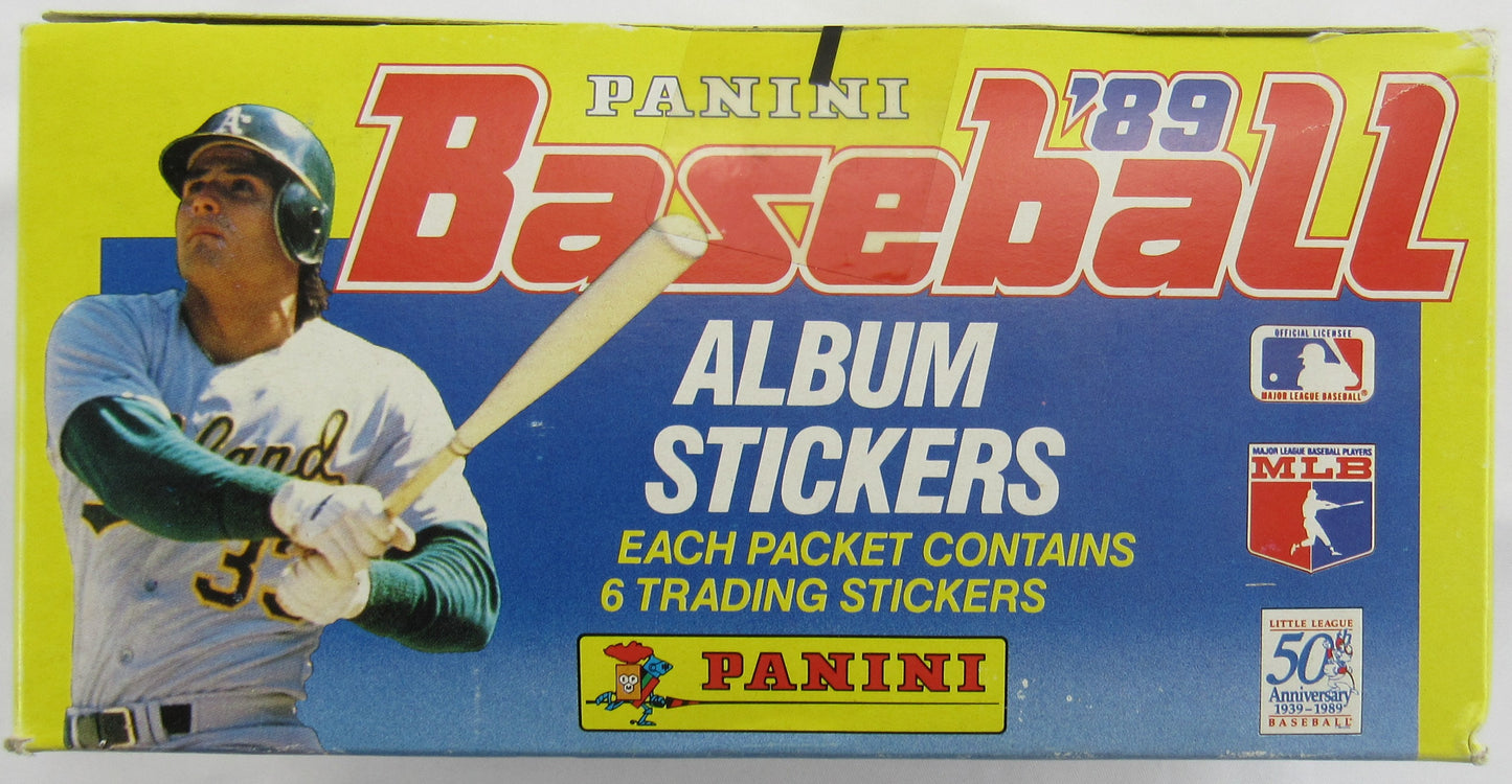 1989 Panini Baseball Album Stickers Factory Box