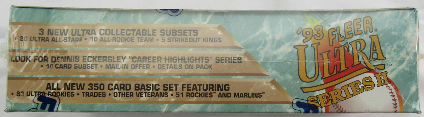 1993 Fleer Ultra Series II Baseball Wax Box