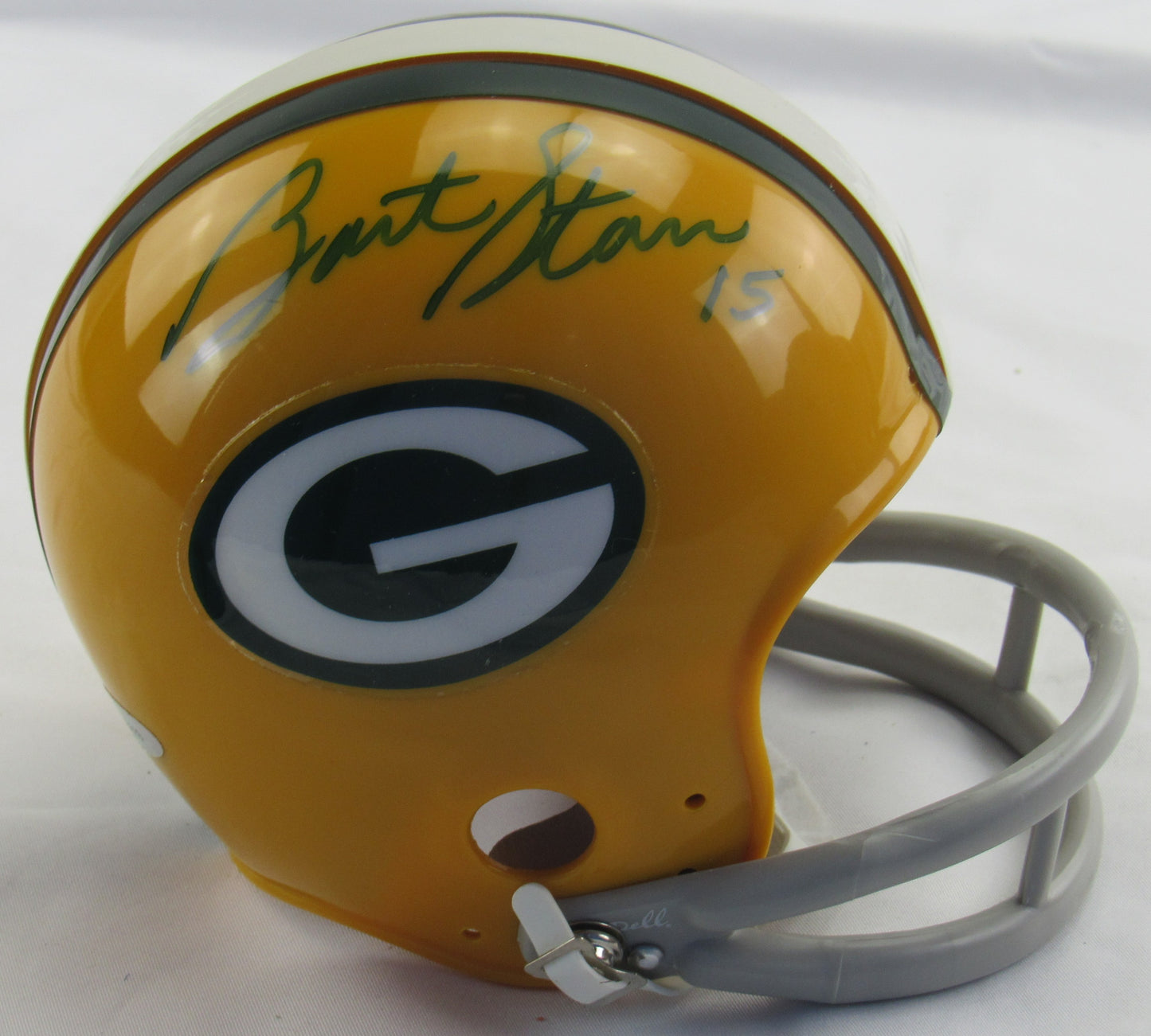 Bart Starr Signed Auto Packers Mini Helmet Tristar Hologram