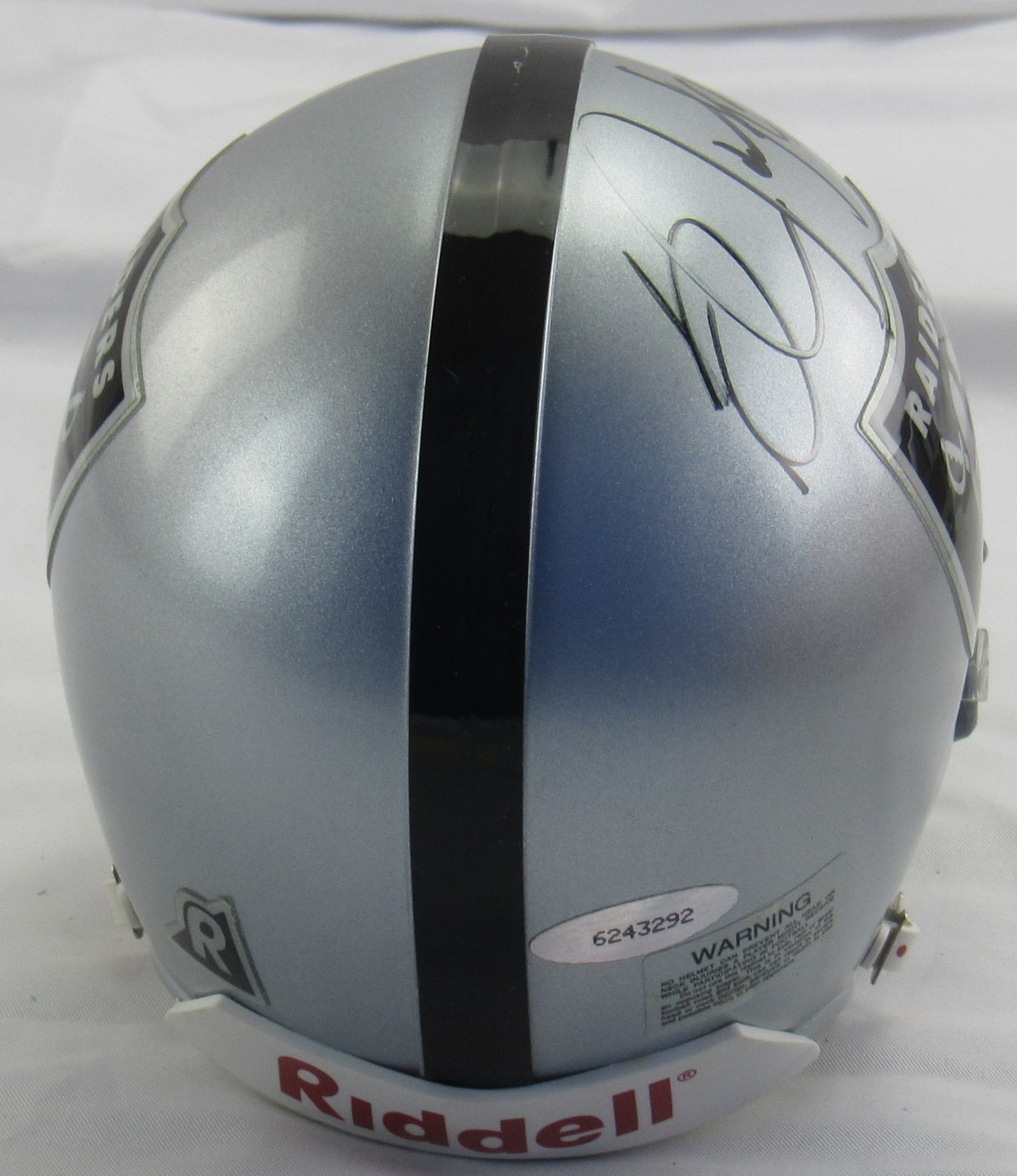Bo Jackson Signed Auto Raiders Mini Helmet Tristar Hologram