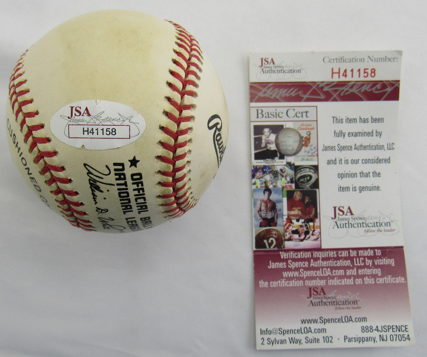 Cal Abrams Signed Auto Rawlings Baseball JSA H41158